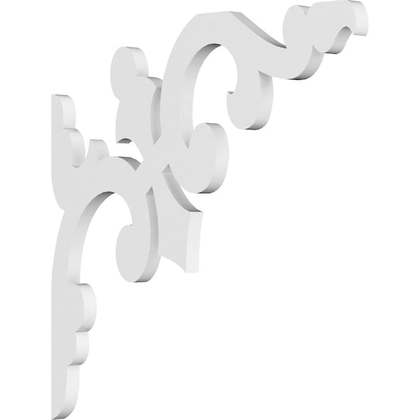 Ekena Millwork Milton Architectural Grade PVC Bracket, 5/8"W X 14"D X 14"H BKTP01X14X14MI - main